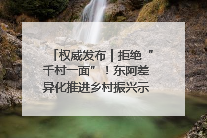 权威发布｜拒绝“千村一面”！东阿差异化推进乡村振兴示范片区建设