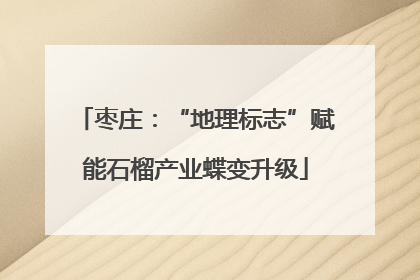 枣庄：“地理标志”赋能石榴产业蝶变升级