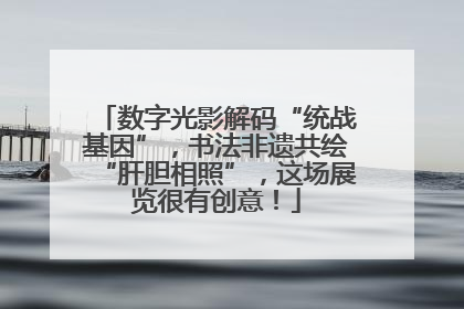 数字光影解码“统战基因”，书法非遗共绘“肝胆相照”，这场展览很有创意！