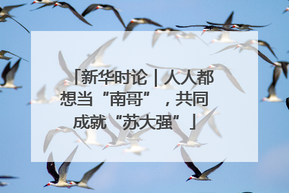 新华时论｜人人都想当“南哥”，共同成就“苏大强”