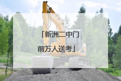 新洲二中门前万人送考