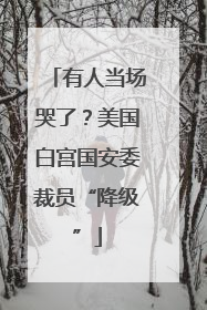 有人当场哭了？美国白宫国安委裁员“降级”