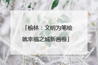 榆林：文明为笔绘就幸福之城新画卷