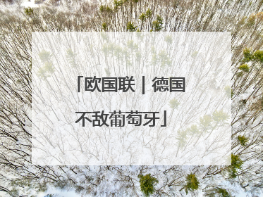 欧国联｜德国不敌葡萄牙