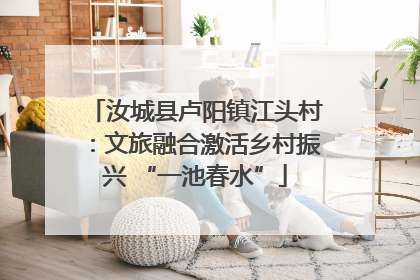汝城县卢阳镇江头村：文旅融合激活乡村振兴 “一池春水”