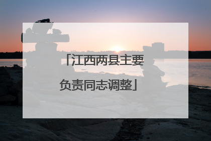 江西两县主要负责同志调整