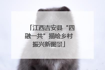 江西吉安县“四融一共”描绘乡村振兴新图景