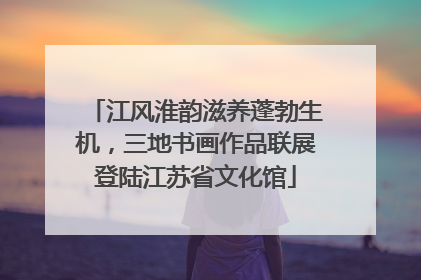 江风淮韵滋养蓬勃生机，三地书画作品联展登陆江苏省文化馆