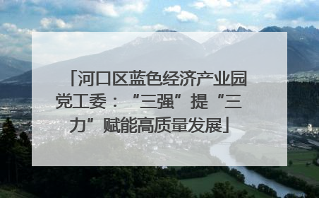 河口区蓝色经济产业园党工委：“三强”提“三力”赋能高质量发展