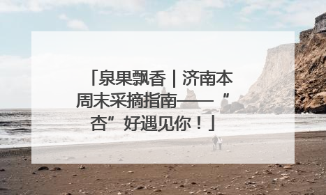 泉果飘香｜济南本周末采摘指南——“杏”好遇见你！