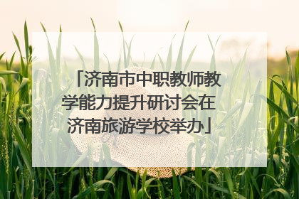 济南市中职教师教学能力提升研讨会在济南旅游学校举办
