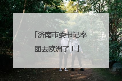 济南市委书记率团去欧洲了！