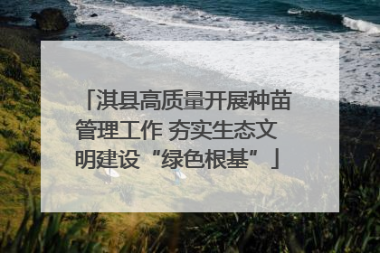 淇县高质量开展种苗管理工作 夯实生态文明建设“绿色根基”