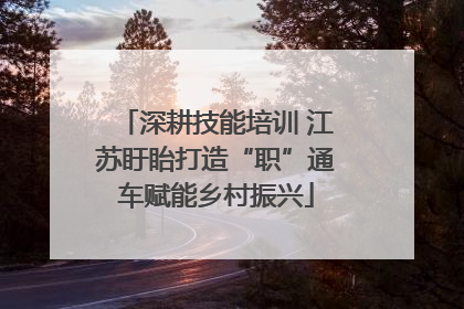 深耕技能培训 江苏盱眙打造“职”通车赋能乡村振兴