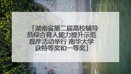 湖南省第二届高校辅导员综合育人能力提升示范观摩活动举行 南华大学获特等奖和一等奖