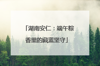 湖南安仁：端午粽香里的藏蓝坚守
