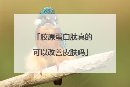 胶原蛋白肽真的可以改善皮肤吗