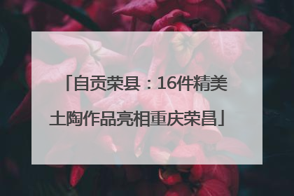 自贡荣县：16件精美土陶作品亮相重庆荣昌