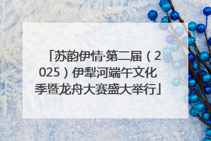 苏韵伊情·第二届（2025）伊犁河端午文化季暨龙舟大赛盛大举行