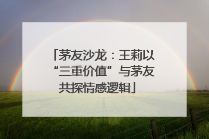 茅友沙龙：王莉以“三重价值”与茅友共探情感逻辑