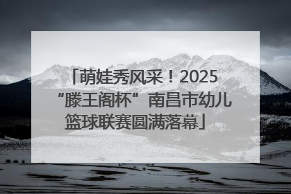 萌娃秀风采！2025“滕王阁杯”南昌市幼儿篮球联赛圆满落幕