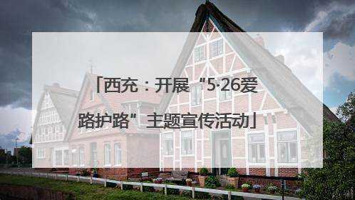 西充：开展“5·26爱路护路”主题宣传活动
