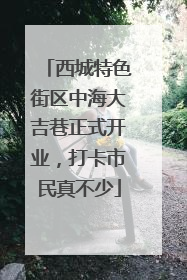 西城特色街区中海大吉巷正式开业，打卡市民真不少