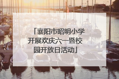 襄阳市昭明小学开展欢庆六一暨校园开放日活动