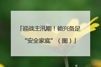 迎战主汛期！德兴备足“安全家底”（图）