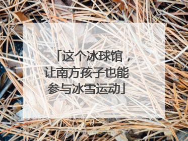 这个冰球馆，让南方孩子也能参与冰雪运动