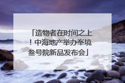 造物者在时间之上！中海地产举办峯境叁号院新品发布会