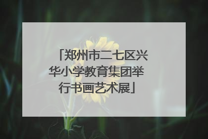 郑州市二七区兴华小学教育集团举行书画艺术展