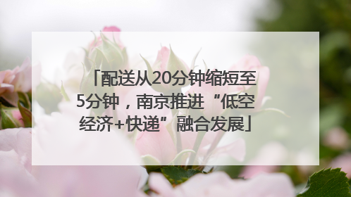 配送从20分钟缩短至5分钟，南京推进“低空经济+快递”融合发展