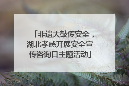 非遗大鼓传安全，湖北孝感开展安全宣传咨询日主题活动