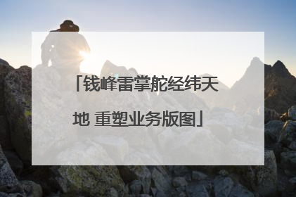 钱峰雷掌舵经纬天地 重塑业务版图