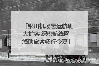 银川机场暑运航班大扩容 织密航线网络助旅客畅行今夏