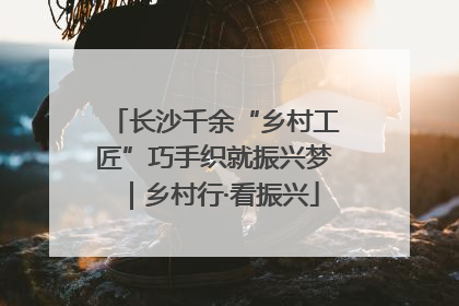 长沙千余“乡村工匠”巧手织就振兴梦｜乡村行·看振兴
