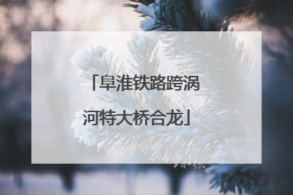 阜淮铁路跨涡河特大桥合龙