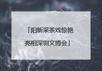 阳新采茶戏惊艳亮相深圳文博会