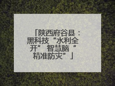 陕西府谷县：黑科技“水利全开” 智慧脑“精准防灾”