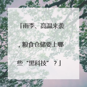 雨季、高温来袭，粮食仓储要上哪些“黑科技”？