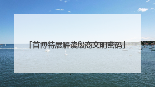 首博特展解读殷商文明密码