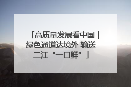 高质量发展看中国｜绿色通道达境外 输送三江“一口鲜”