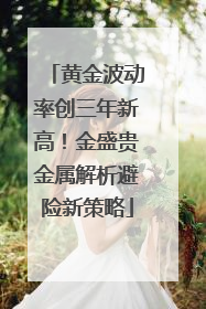 黄金波动率创三年新高！金盛贵金属解析避险新策略