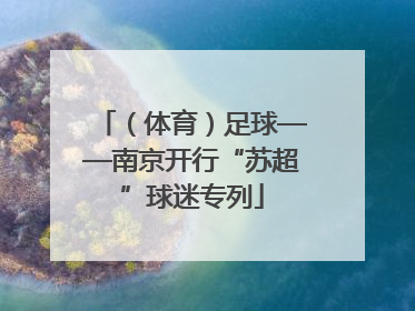 （体育）足球——南京开行“苏超”球迷专列