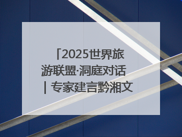 2025世界旅游联盟·洞庭对话｜专家建言黔湘文旅协同发展：聚焦产品稀缺性 深化区域经验共享