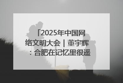 2025年中国网络文明大会｜董宇辉：合肥在记忆里很遥远也很亲切