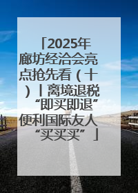 2025年廊坊经洽会亮点抢先看（十）丨离境退税“即买即退”便利国际友人“买买买”