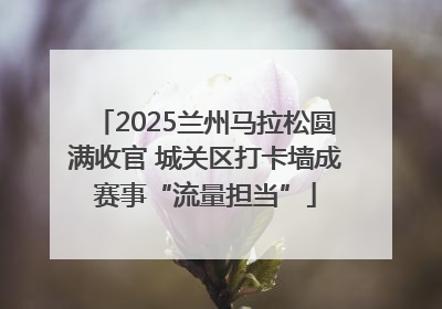 2025兰州马拉松圆满收官 城关区打卡墙成赛事“流量担当”