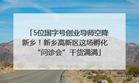 5位国字号创业导师空降新乡！新乡高新区这场孵化“问诊会”干货满满